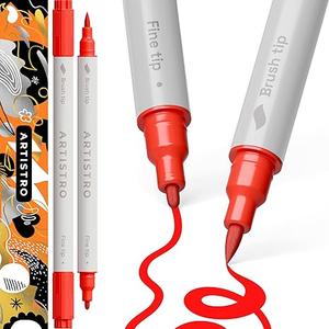ARTISTRO 2 Red Acrylic Paint Markers - 3mm Medium-Tip Paint Pens - Perfect for Crafting, Art Projects, & More Pack of 3 ARTISTRO 2 Red Acrylic Paint Markers - 3mm Medium-Tip Paint Pens - Perfect for Crafting, Art Projects, & More Pack of 3