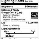 8W GU10 LED Bulbs MR16 GU10 Base 8 Watt(Equivalent to 75W Halogen Bulbs)High Brightness 800LM LED Spotlight Bulbs for Landscape Recessed Track Lighting,Non-dimmable,38 Beam Angle,4 Pack (Warm White)