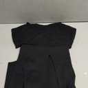 Pink Queen Women's Spaghetti Strap Cutout Side Slit Ribbed Knee Length Bodycon Midi Dress Club Party Dresses for Women, XL, Black 