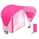 Universal Chair Umbrella Canopy, UPF 50+ Sun Shade with Adjustable Clamp, Fits Most Brands Beach, Camping, Lawn, Tanning, Zero Gravity, Lounge & Fishing Chairs, Patent Design (1 Pack, Lightblue)