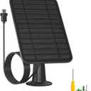 5W Solar Panel for Blink Camera Outdoor, Solar Panel Charger with Battery Compatible with New Blink Outdoor 4 (4th Gen) Camera, with 13.1ft Cable, IP65 Weatherproof, Includes Secure Wall Mount, 1 Pack