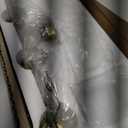 3-Light Bathroom Light Fixtures, Gold Modern Vanity Light with Clear Glass Shade, Bathroom Lighting Fixtures Over Mirror, Bathroom Wall Lamp for Mirror Living Room Bedroom Kitchen Hallway