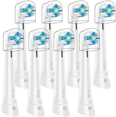 6 Pcs iO Replacement Heads Compatible with Oral B iO 2 3 4 5 6 7 8 9 10 Deep Clean Series Electric Toothbrush, Brush Head Compatible with iO with Medium Bristles (White)