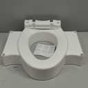 Bemis Rise 4.5" Raised Toilet Seat with Support Handles, Hinges Never Loosen, Fits Round and Elongated