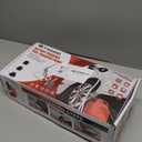 Portable Fuel Transfer Pump - Nozzle for Quick Flow Control, Battery Powered, 3.2 GPM, No Spill, 3 Tank Adapters for Gas/Diesel/Kerosene/Water (Gray)