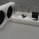 Glass Laundry Detergent Dispenser, 128 oz / 3.5L Fabric Softener Dispenser for Laundry Room Organization, Detergent Holder with Plastic Spigot (Black, 2 Pack)