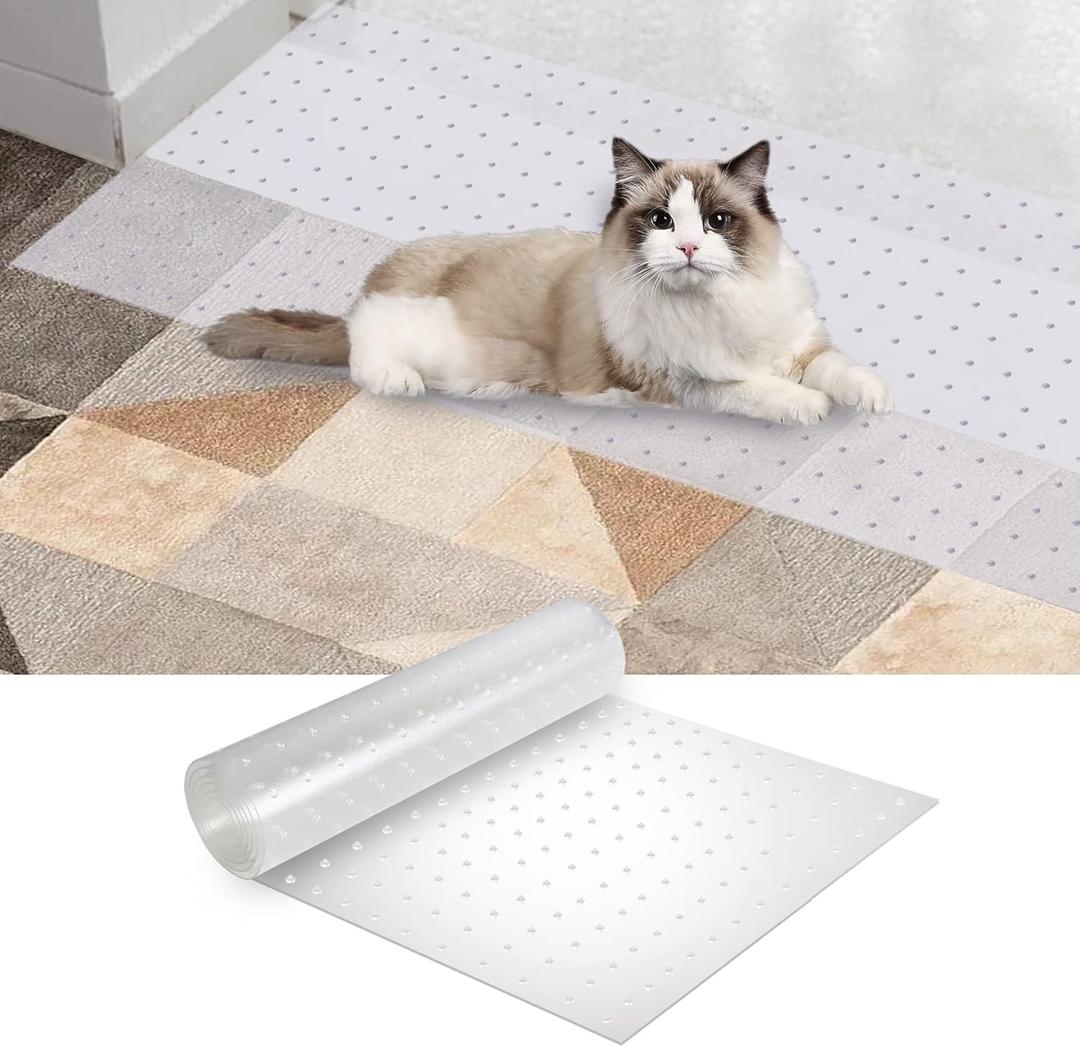 8.2 Feet Cat Carpet Protector, Non-Slip Carpet Protector for PetsCarpet Scratch Stopper from Scratching Carpet at Doorway