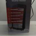 Pelonis Ultra Quiet Quartz Radiant Indoor Heater, Black, New, PSH20Q3ABB