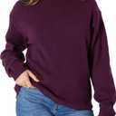 Women's Relaxed-Fit Cotton Blend Turtleneck Pullover Sweater L