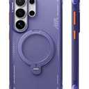 TORRAS Ostand Q3 Air for Samsung Galaxy S26 Ultra Case with 360 Magnetic Stand, Fit for MagSafe, Airbag Cushion, Mil-Grade Drop Tested, Shockproof Phone Case for S26 Ultra 6.9", Violet Surge