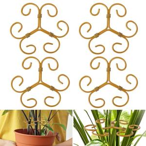 8pcs Plant Stem Support, Vertical Growth Support for Climbing Plants Monstera and Houseplants Iron Plant Stem Holder Stakes & Trellis Rack Hook for Outdoor Indoor Growing