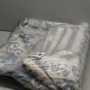 zesthome 6x9 Area Rug, Super Soft Washable Rugs for Living Room, Non-Slip Stain Resistant Vintage Rugs, Ultra-Thin Large Area Rugs (Blue/Beige,6'x9')