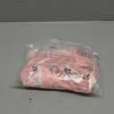 Fisoew Women's Workout Tennis Dress with Built-in Bra & Shorts Pockets Sleeveless Crewneck Golf Athletic Mini Dresses (Medium, Pink)