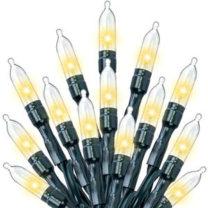 500 LED Christmas Lights Outdoor,170FT Warm White Plug in String Lights Indoor,Green Wire 29V Low Voltage Christmas Tree Lights for Garden,Yard, Fence, Party Home Decor