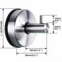 YOHOM Stainless Steel Vacuum Suction Cup Bathroom Shower Holders - Removable Towel Rack, Bathrobe and Loofah Hooks with Brushed Finish