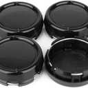 79mm 3.11in Wheel Center Caps Wheel Center Hubcaps 4 Pack Black Center Cover for Rim, Outer 3.11in/79MM, Inner 2.87in/73MM