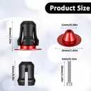 QfwdfcTrenz Handlebar End Caps Aluminum with Hexagonal Wrench | Adjustable Bike Bar Ends Bar End Plugs Caps Red Road Bicycle Grip Bike Handlebars Plug Handlebar Plugs