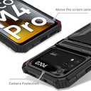 Phone Case for Xiaomi Poco M4 Pro 4G Case, MZB0B5VIN Case with Screen Protector, Wallet Detachable Credit Card Holder Built-in Stand Protective Phone Cover for Xiaomi Poco M4 Pro 4G Black