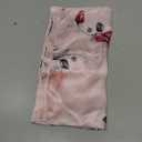 Mulberry Silk Scarfs Neck Scarf 21" Small Square Scarfs hair scarf bandana Neckerchief Headscarf for Women (Pink Flower)