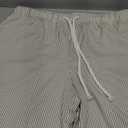 Acelitt Womens Wide Leg Palazzo Pants Casual Loose Lounge Pants Beach Trousers with Pockets (Medium, Z-coffee and White)