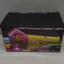 Fussion Permanent Outdoor Lights for House, 150ft RGB Halloween House Lights Outdoor with APP Remote Control, IP67 Waterproof Smart Eternity Eaves Lighting for Christmas, Holiday, Party, Daily