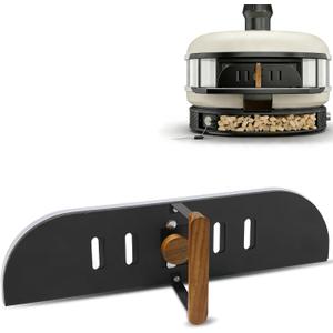 Dome Pizza Oven Door with Fire Resistant Glue Seal, Compatible with Gozney Dome and D ome S1, Sliding Vent Control with Insulated Handle, Specifically Designed for D ome Ovens