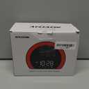 ANJANK Super Loud Alarm Clock with Wireless Bed Shaker, Vibrating Dual Alarm with Light Wake Up for Heavy Sleepers & Hearing Impaired, 9-Color Night Light, 8 Sounds, 0-100% Dimmer, USB Charger
