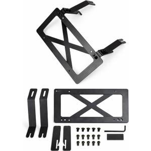 No Drill Front License Plate Mount for Tesla Model X 2021-2025, Premium Front License Plate Holder Bracket, Camera-Safe License Plate Frame, Tesla Model X Accessoriesfor 2021-2025 Tesla Model X