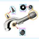 Tubing and Pipe Cutter 3/16 to 2 Inch (5-50mm) with Extra Blade for Thin Stainless Steel Tube, Brass - Copper Pipe Tubing Cutter Set for Plumbing