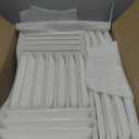 Irenare 20 Pcs 8 Inch Rectangular Salad Plates White Rectangular Porcelain Dessert Plates Appetizer Serving Tray Porcelain Platters for Fruit Sushi Dinner Parties, Microwave, Oven Safe