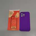 Vooii Compatible with iPhone 13 Pro Case, Liquid Silicone Upgrade [Camera Protection] [Soft Anti-Scratch Microfiber Lining] Shockproof Phone Case for iPhone 13 Pro 6.1 inch - Neon Purple