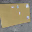 Large Cork Bulletin Board 48" x 36", Felt Pin Board, Ginger Yellow