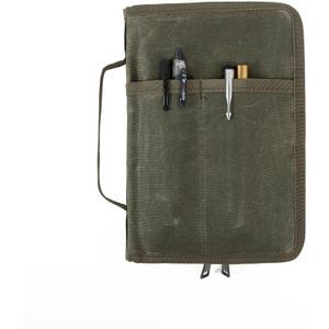 A5 Notebook Cover,Zipper Journal Planner Sketchbook Cover,Field Notes Notebooks Cover Notebook Jacket for 5.5 x 8.25 Moleskine A5 LEUCHTTURM,Water Resistant (Army Green)