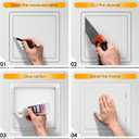 Suteck Plumbing Access Panel for Drywall Ceiling 16 x 16 Inch Reinforced Plastic Wall Access Doors Removable Hinged White