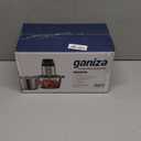 Ganiza Food Processor, 2-Speed Food Chopper Meat Grinder with 8 Cup Stainless Steel & 8 Cup Glass Bowls, Upgraded Button & Smart Overheat Protection Light - Includes Clean Brush, 2 Sets of Blades (Silver)