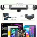 Tablet Holder for Wheelchair Arm [Pro Version] Long Arm Gooseneck Electric Wheelchair Tablet Mount Clamp for iPad Pro12.9 11 Air Mini, Galaxy Tab, iPhone, 4-13" Device