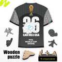 FIFA WorldCup2026 Wooden Puzzle Collectible FWC26 Jersey 200Pcs DecorGift