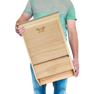 Big Bat Box - Cedar, 3 Chamber, Large MTBC Certified Bat House for Outside - Artificial Roost Kit for Wall-Mount or Pole-Mount - Bathouses for Backyards