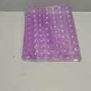 YINENN Bath and Shower Safety Mats 40x16 inch, Non Slip with Suction Cups for Bathroom Stall and Tub Floor, Extra Large and Machine Washable, Drain Holes Keep Bathtub Clean, Purple