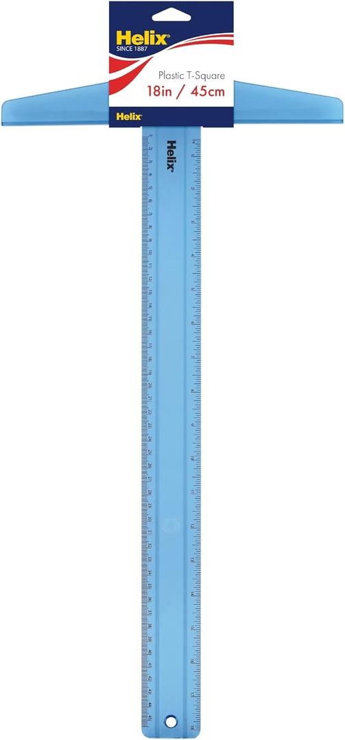 Helix - Plastic T-Square - 18" - 45cm - Lightweight and Versatile