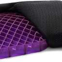 Purple Ultimate Seat Cushion, Large 2.5 Inch Gel Seat Cushion, Back