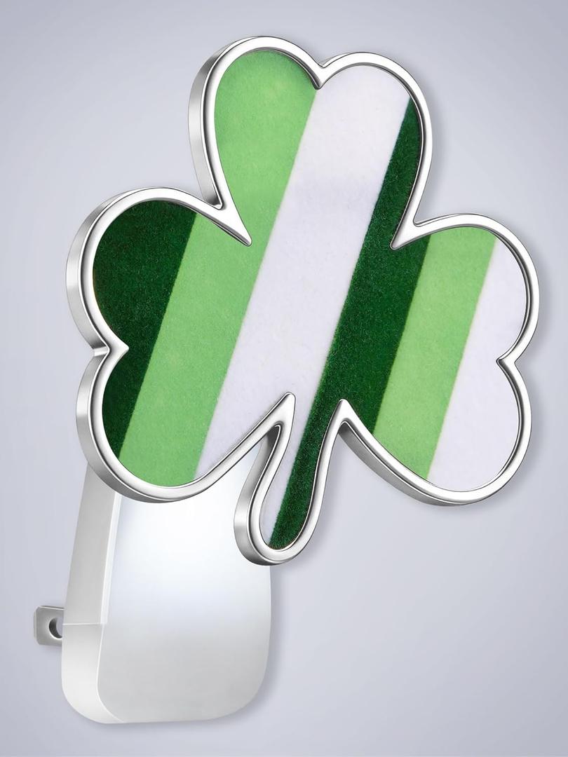 Hohean Wall Fragrance Plug in with Night Light, Compatible with Bath & Body Works WallFlower Fragrance, Wall Plug Oil Diffuser with Nightlight for Home, Office(1 Pack,Flocked Shamrock)