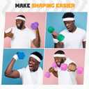 Portzon Weights Dumbbells Pink Colors Compatible with Set of 2 Neoprene/Rubber Dumbbells,1-15 LB, Anti-Slip, Anti-roll, Hex Shape (Standard)