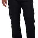 Gerry Mens Stretch Fabric Fleece Lined Pant (32W x 32L, Black)