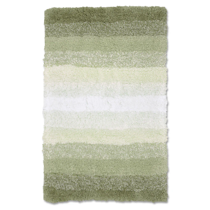 Large Soft Stripe Bathroom Anti-slip Quick Dry Blue Brown Modern Bath Rug Mats
 2 ft x 3 ft