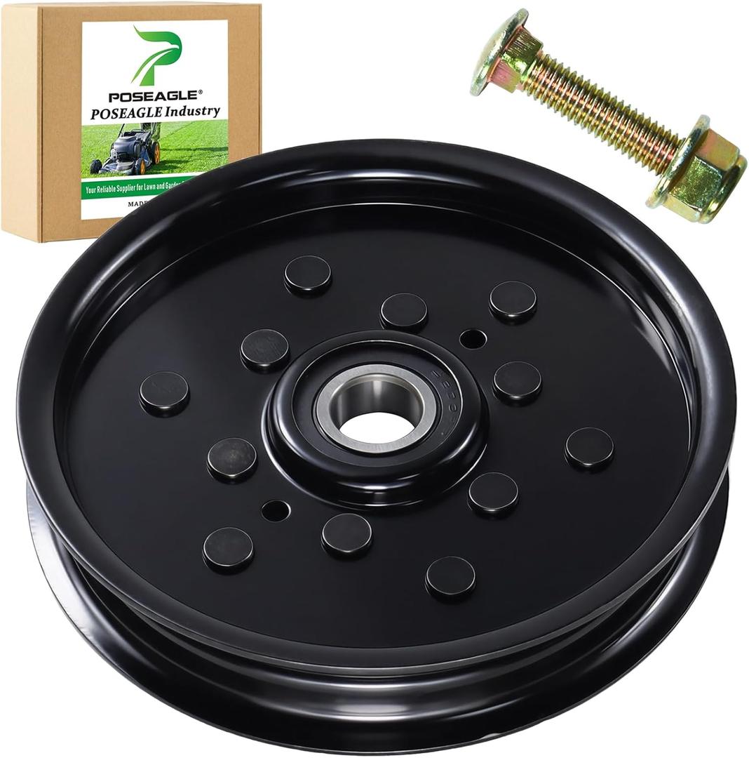 AUC16698 Idler Pulley Replaces AM106627 AM121602 Idler Pulley for John Deere 265 345 325 Z425 Z225 Z445 Z245 Z465 Z520 LT166 LT180 LT150 F525 X320 X300 GT235 Lawn Tractors