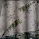 Green Christmas Tree Cloth Napkins Set of 4, Holiday Napkins for Baby Shower, Xmas Tree Grey Snowflake Washable Reusable Dinner Napkin for Cocktail Wedding Party, 20 x 20 Inch