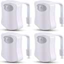 4 Pack Color Changing Toilet Night Light Motion Sensor Led Toilet Motion Activated Led Washroom Night Lamp(8 4)