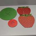 12 Inch Wood Strawberry Cake Stand Berry First Birthday Cupcake Holder for Strawberry Party Birthday Decorations Fruit Dessert Tower for Baby Shower Summer Holiday Party Table Decor Supplies