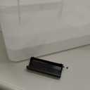 IRIS USA WeatherPro 19 Qt Storage Bins with Lids, 6 Pack, BPA-Free Plastic Gasket Box with Tight Latch and Seal, Stackable Nestable Tote Tub - Clear/Black